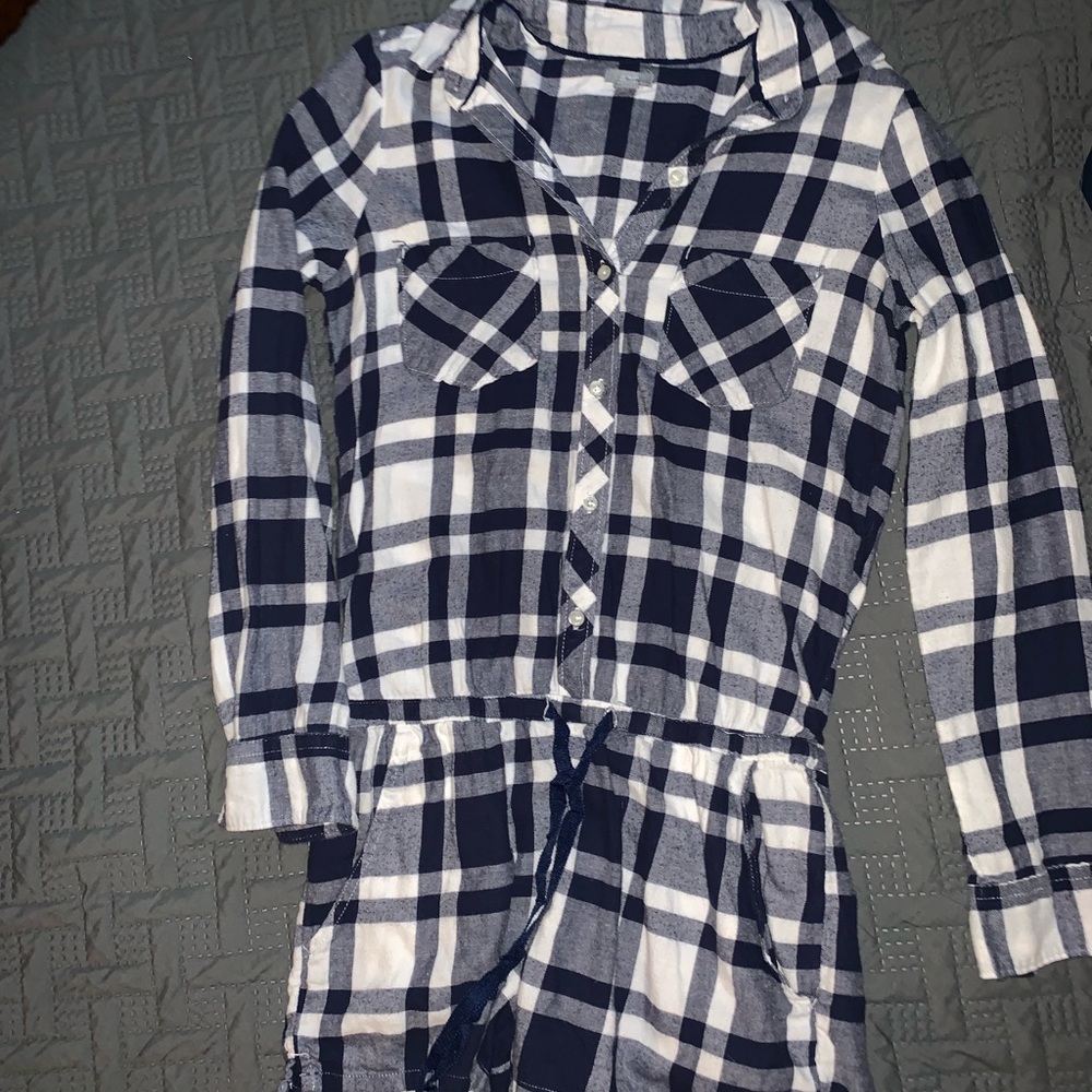 aerie flannel romper